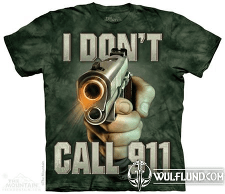 CALL 911 - GUN T-SHIRT, THE MOUNTAIN