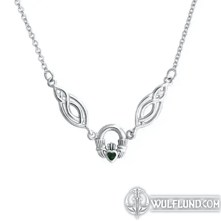 CLADDAGH NECKLACE, SILVER