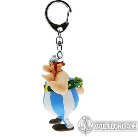 OBELIX MIT BLUMEN SCHLÜSSELANHÄNGER - SERIE ASTERIX