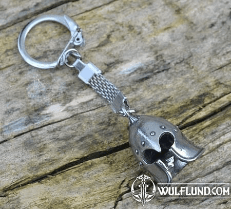 BARBUTA, MEDIEVAL HELMET, KEYCHAIN