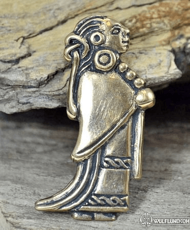 VALKYRIE, BRONZE VIKING PENDANT