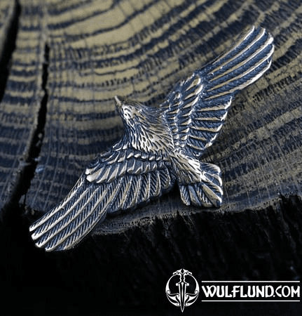 CORBEAU VOLANT - PENDENTIF, BRONZE