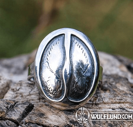 HIRSCHE SPUR, SILBER RING