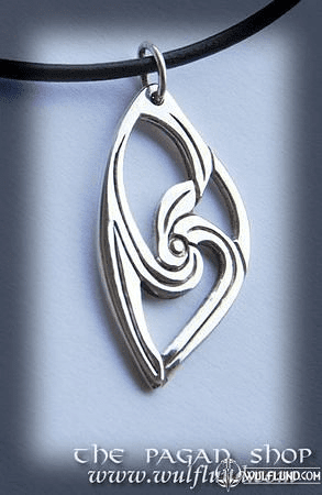 CELTIC NECKLACE, HANDCRAFTED SILVER PENDANT, XIII