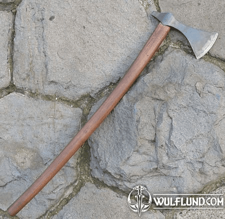 BORG. HAND FORGED VIKING AXE, REPLICA