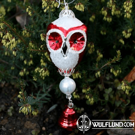 OWL, YULE DECORATION FROM BOHEMIA