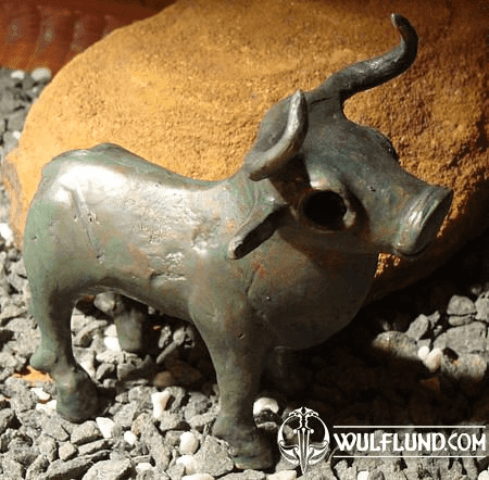 BULL STATUE FROM ADAMOV CAVE, MORAVIA, HALLSTATT AGE, REPRODUCTION