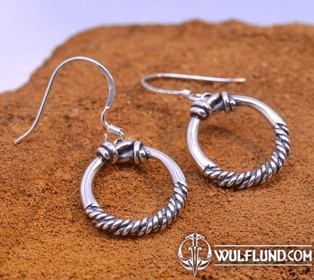 VIKING, SILVER EARRINGS, AG 925