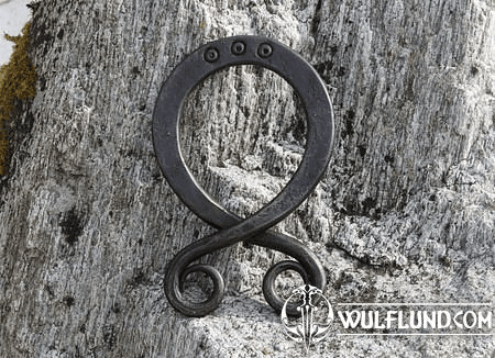 FORGED TROLL CROSS, LARGE WALL DECORATION