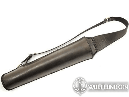 LEATHER QUIVER - BACK, SEMICIRCULAR