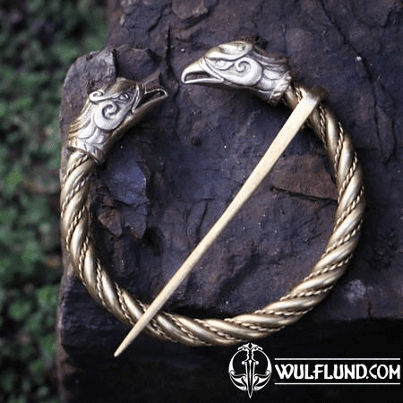 GRIFFIN, FIBULA - BROOCH, BRASS