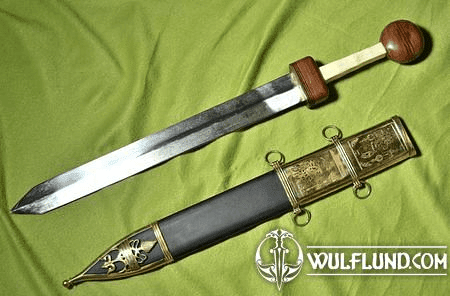 GLADIUS SWORD WITH DECORATED SCABBARD