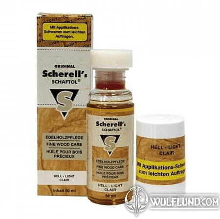 SCHAFTOL ÖL FÜR SCHÄFTE UND GEWEHRE, CLASSIC LIGHT MIT SCHWAMM, 50ML