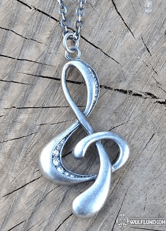 TREBLE CLEF, NECKLACE, BIJOU