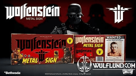 WOLFENSTEIN METAL SIGN THE NEW COLOSSUS