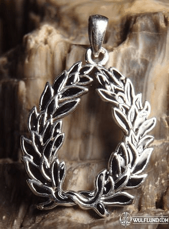 THE LAUREL OF VICTORY, SILVER PENDANT, AG 925
