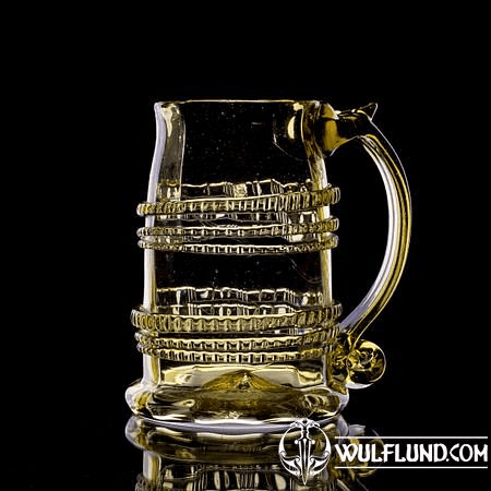 BEER GLASS, HALFLITER, HISTORICAL GLASS