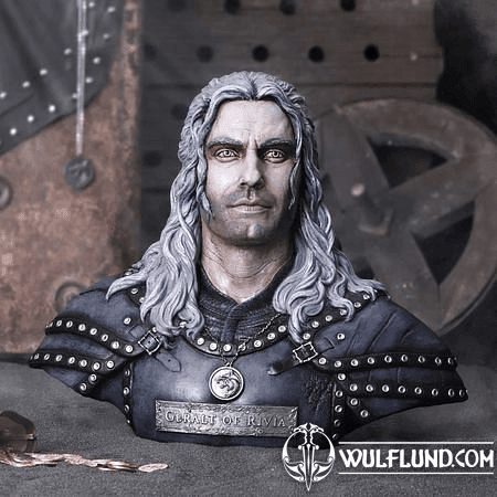 THE WITCHER GERALT OF RIVIA BUST 39.5CM
