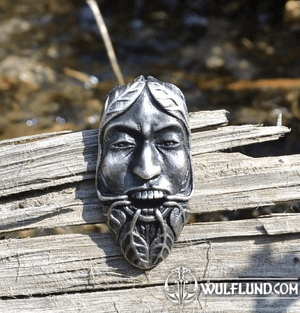 GREENMAN, TIN PENDANT, SILVER PLATED