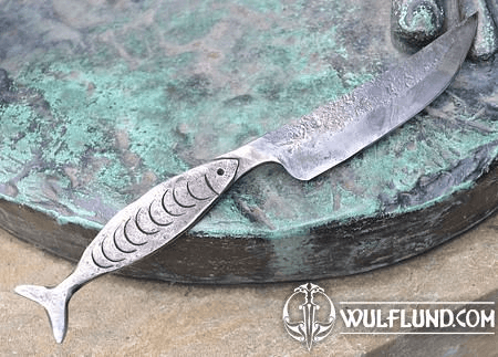 FISH, HAND FORGED KNIFE