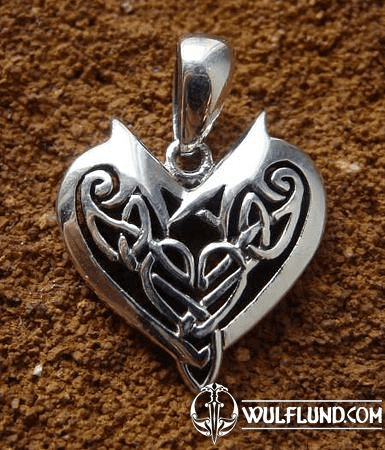 CELTIC HEARTH SILVER TALISMAN