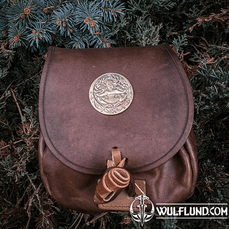 CERNUNNOS, LEATHER MEDIEVAL BAG