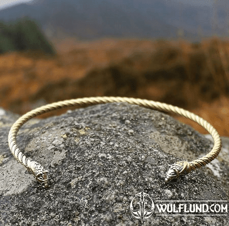 FLÓKI, VIKING BRASS TORQUES BY WULFLUND