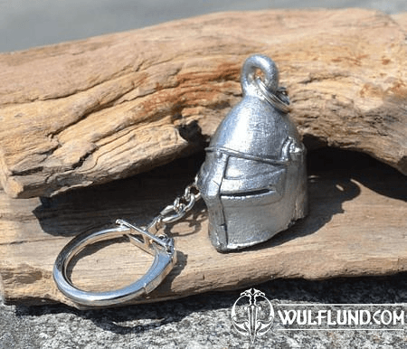 MEDIEVAL HELMET, TIN KEYCHAIN