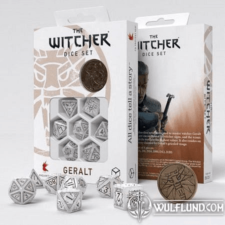 THE WITCHER DICE SET GERALT THE WHITE WOLF (7)