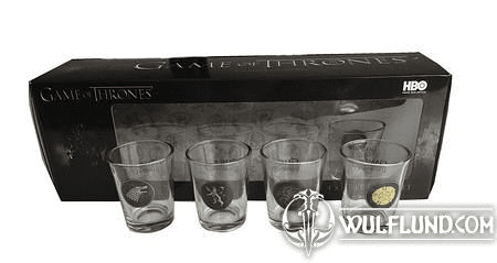 GAME OF THRONES SHOT GLASSES, 4-PACK