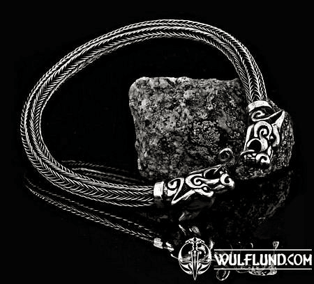 WOLF, SILBER ARMBAND - WIKINGER KNIT AG 925