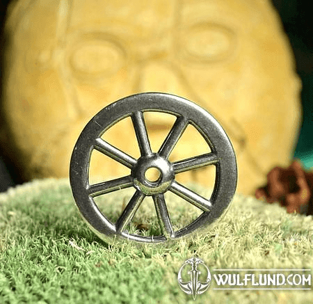 TARANIS WHEEL, OPPIDUM STRADONICE, BOHEMIA, SILVER REPLICA AG 925, 10 G