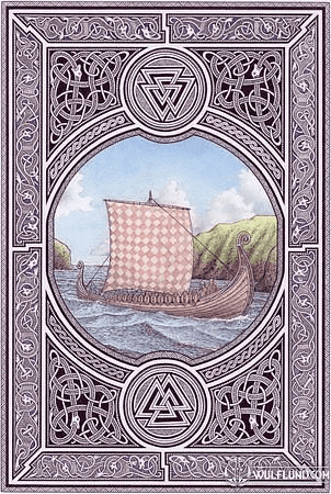 DRAKKAR, VIKING SHIP, PAGAN POSTER