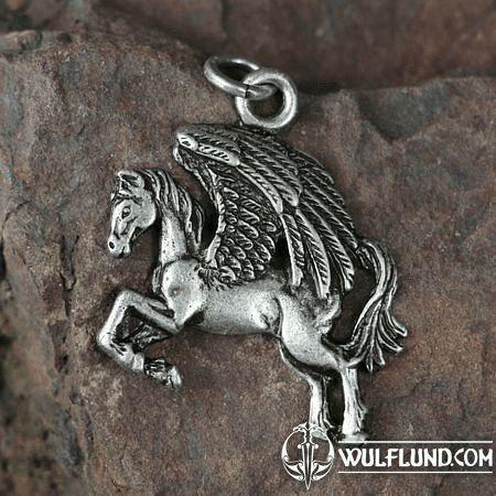 PEGASUS, PENDANT, ZINC ANTIQUE SILVER