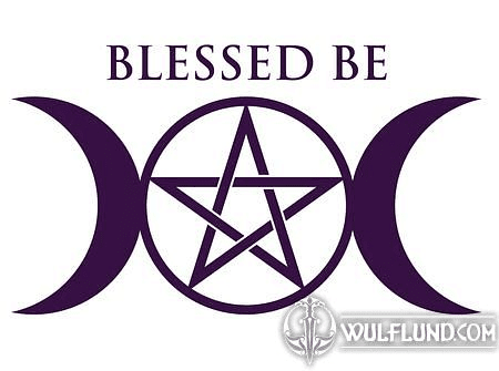 BLESSED BE, WICCAN CAR STICKER