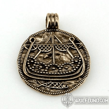 VIKING SHIP - BRONZE PENDANT