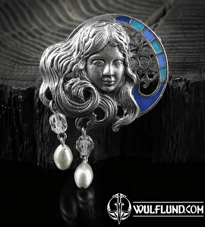 NIGHT FAIRY, ART NOUVEAU, COSTUME BROOCH