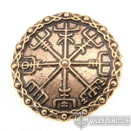 VEGVISIR - BRONZE BROOCH