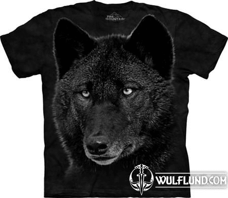 BLACK WOLF, THE MOUNTAIN, ANIMAL T SHIRT