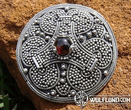 GARNET PENDANT, RUSSIA, SILVER 925, 13 G