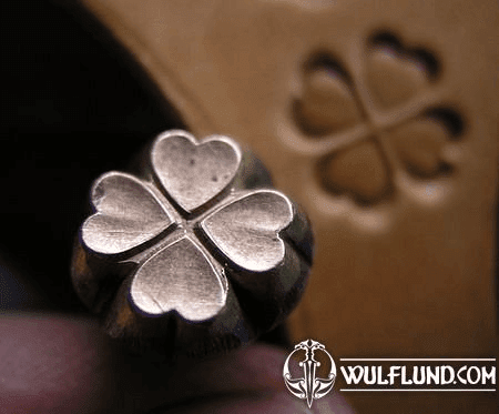 IRISH CLOVER, LEATHER STAMP