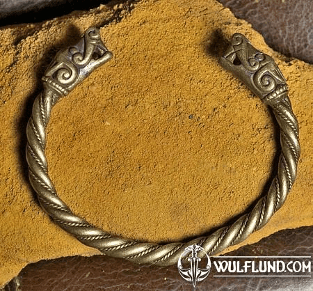 VIKING WOLF, BRACELET FROM BURG, SWEDEN, TIN