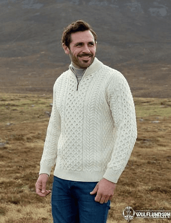 ARAN TRADITIONAL IRISH SWEATER