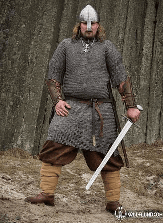 CHAINMAIL SHIRT - HAUBERK, RIVETED, 8 MM, SHORT SLEEVES, CHEST SIZE 140 CM
