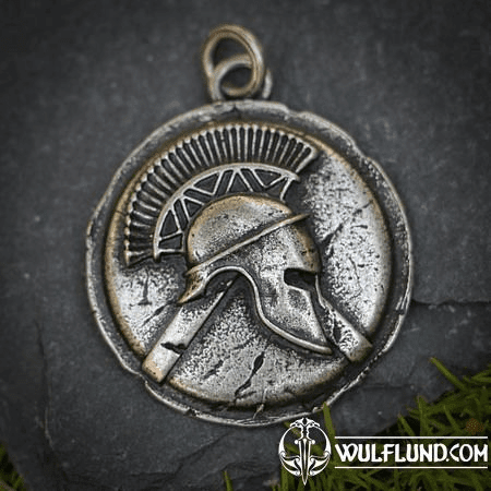 SPARTA, SPARTAN WARRIOR, PENDANT, ZINC