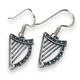 Irische Harfen, Ohrringe, Silber 925/1000