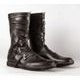 VARYAG, cuir viking des chaussures hautes, noir