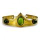 CARDIOLA, couronne médiévale, vert, laiton