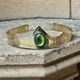 GRACIA - Couronne, laiton, vert mousse