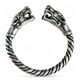 Zwei Wölfe - Fenrir, Wolfsring, Silber Ag 925